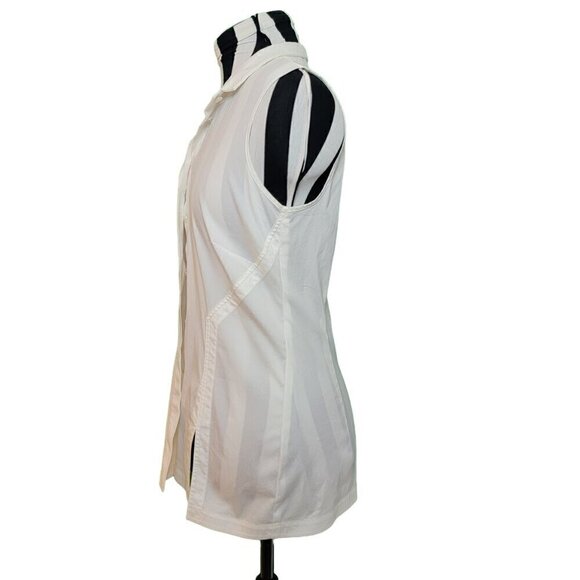 Carlisle New York Sleeveless White Tunic - Size 6 - Your New Go To Top - Picture 4 of 12